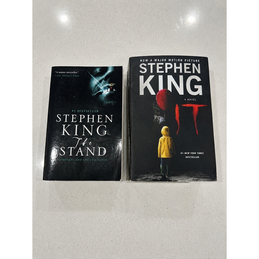 Stephen King IT and The Stand Paperback Book Set Horror Classics Collector Gift